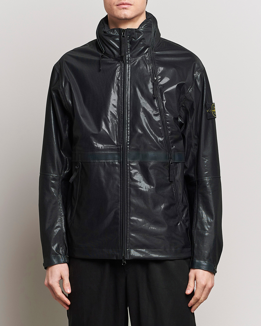 Homme | Manteaux Et Vestes | Stone Island | Metallic Run Proof Nylon Jacket Cobalt Blue