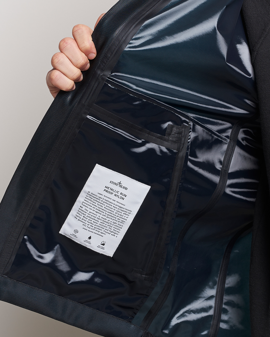 Homme | Manteaux Et Vestes | Stone Island | Metallic Run Proof Nylon Jacket Cobalt Blue