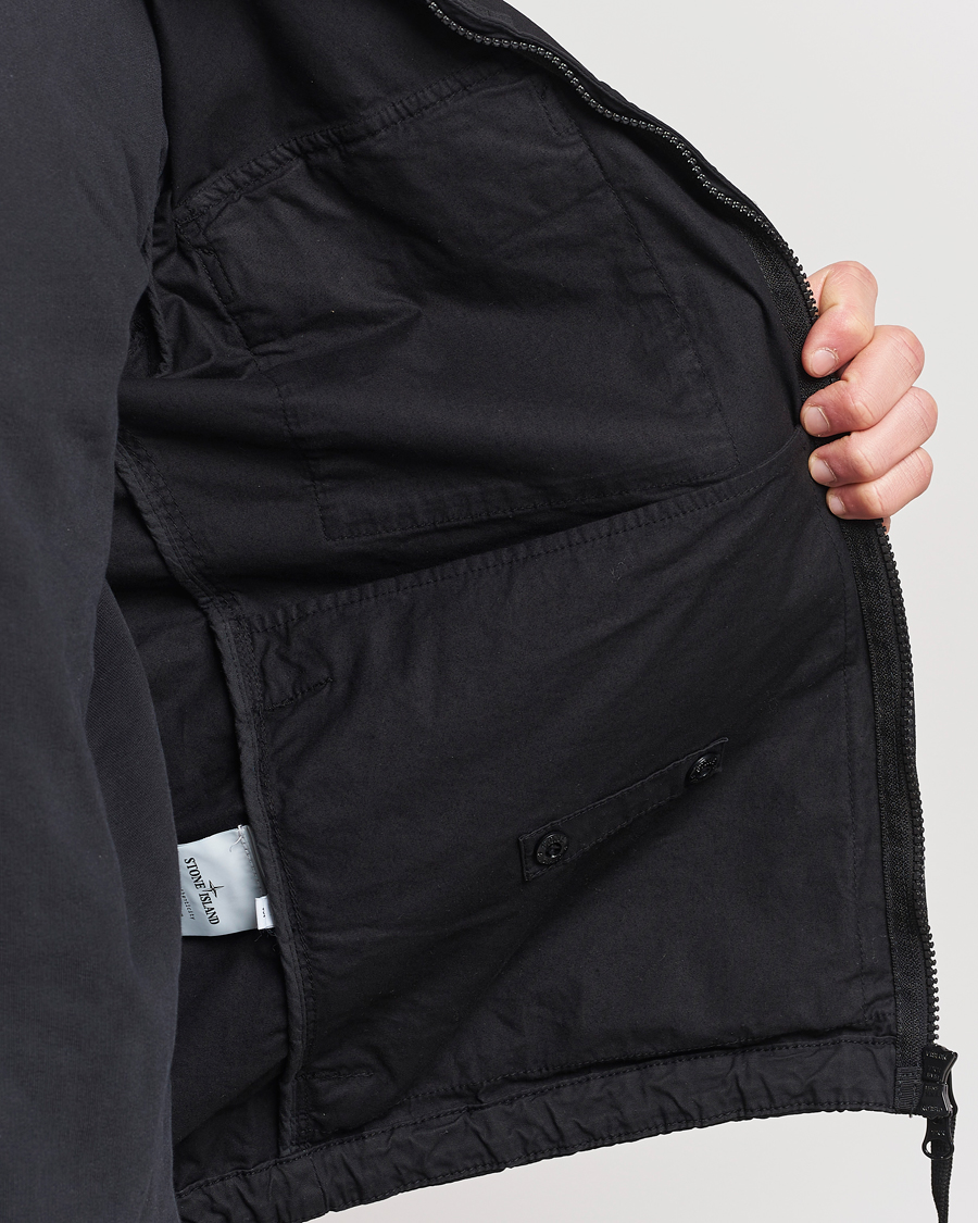 Homme | Manteaux Et Vestes | Stone Island | Supima Cotton Hooded Jacket Black