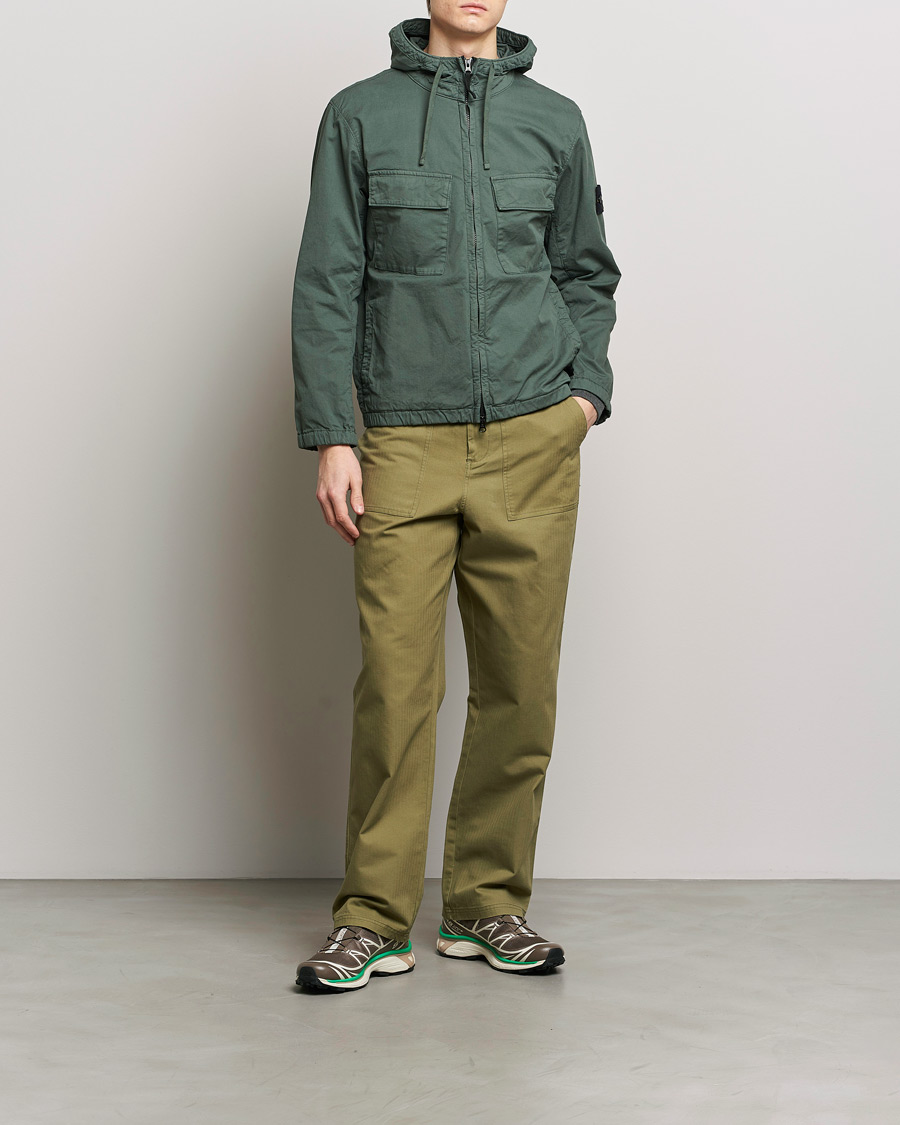 Homme | Manteaux Et Vestes | Stone Island | Supima Cotton Hooded Jacket Musk