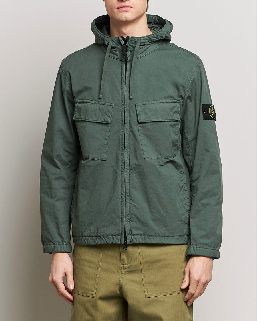 Homme | Manteaux Et Vestes | Stone Island | Supima Cotton Hooded Jacket Musk