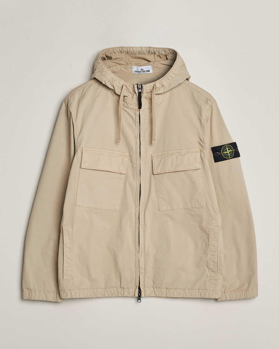 Homme | Manteaux Et Vestes | Stone Island | Supima Cotton Hooded Jacket Sand
