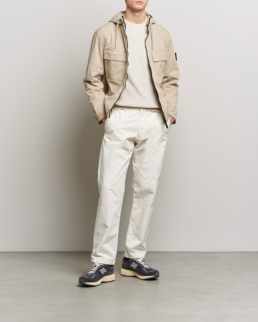 Homme | Manteaux Et Vestes | Stone Island | Supima Cotton Hooded Jacket Sand