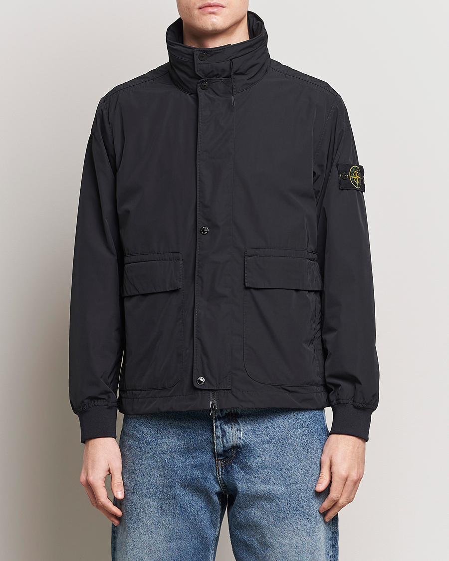 Homme | Manteaux Et Vestes | Stone Island | Micro Twill Hooded Jacket Black
