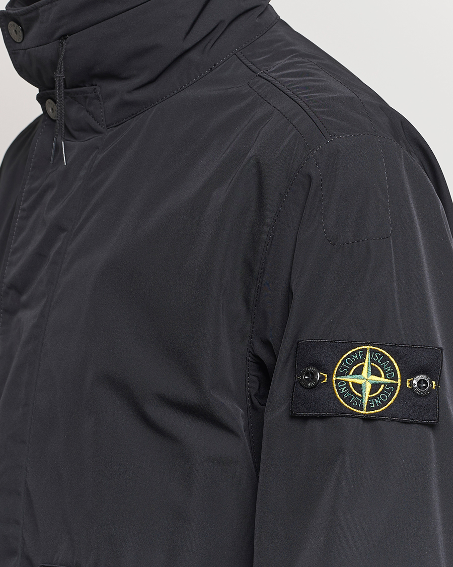 Homme | Manteaux Et Vestes | Stone Island | Micro Twill Hooded Jacket Black