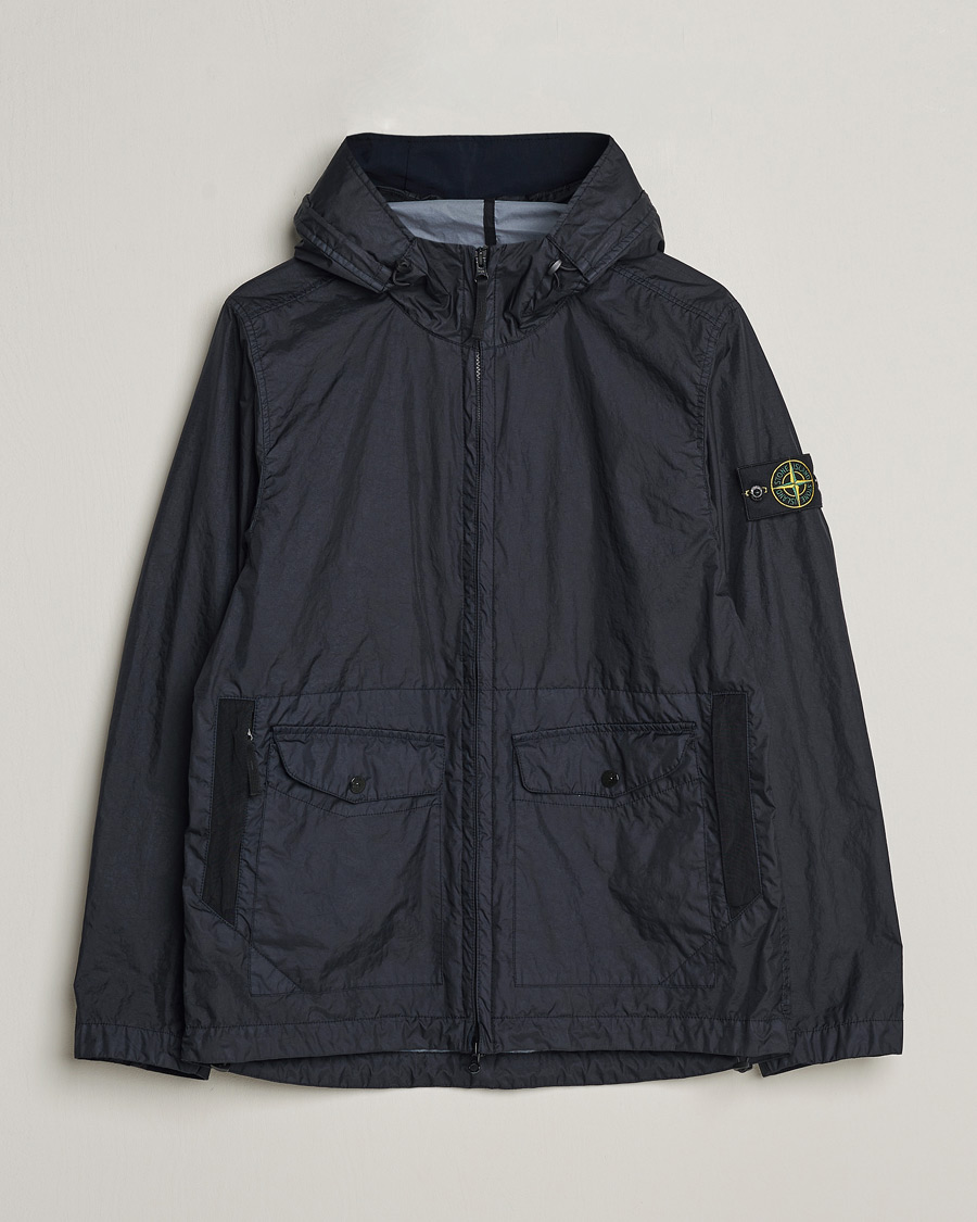 Homme | Manteaux Et Vestes | Stone Island | Membrana Hooded Jacket Navy Blue