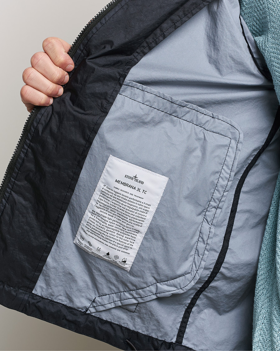 Homme | Manteaux Et Vestes | Stone Island | Membrana Hooded Jacket Navy Blue