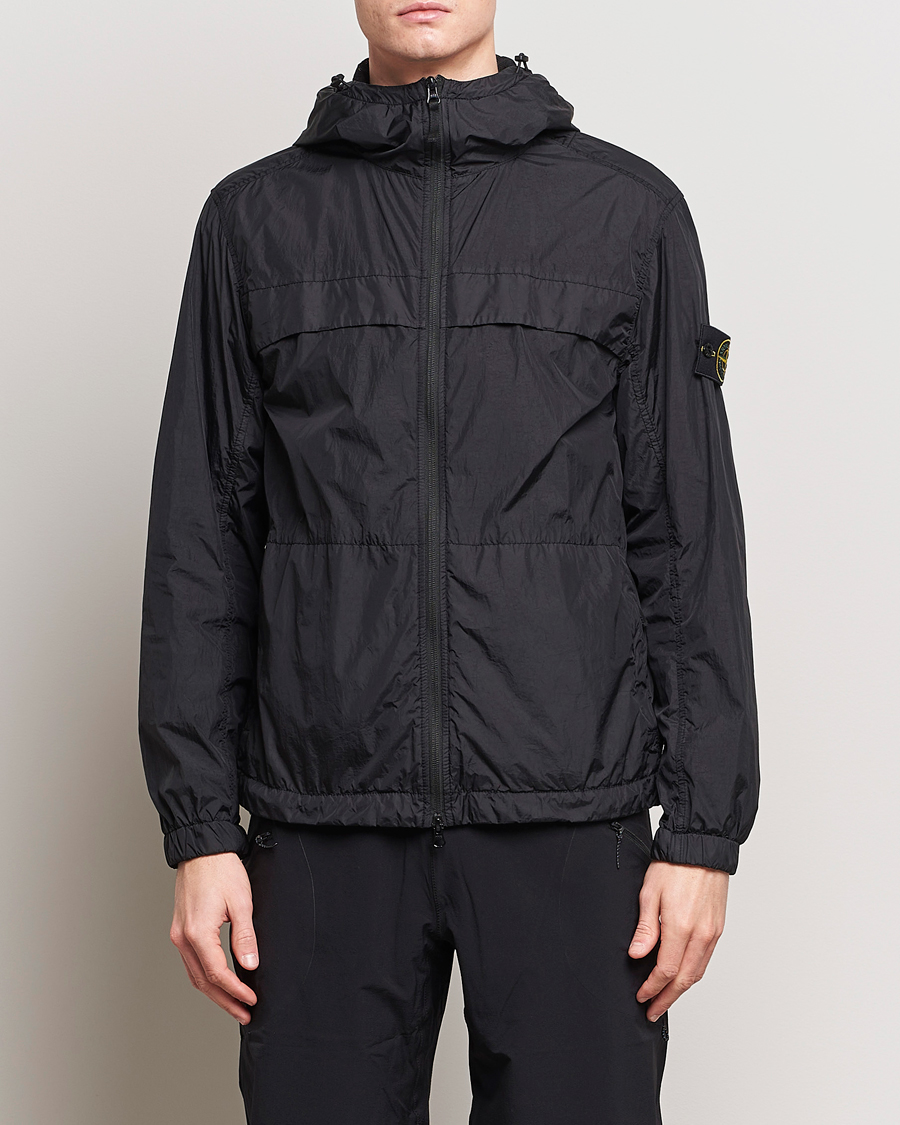 Homme | Manteaux Et Vestes | Stone Island | Crinkle Reps Hooded Jacket Black