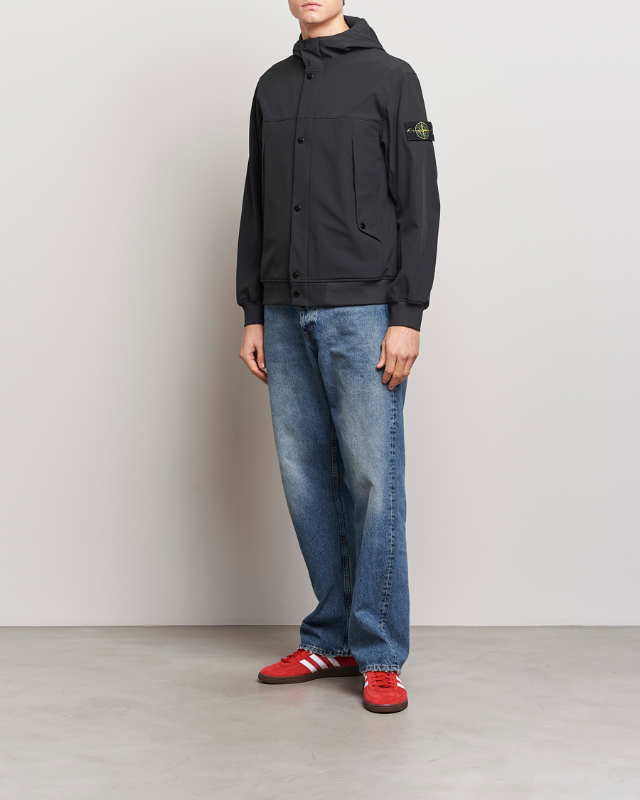 Homme | Manteaux Et Vestes | Stone Island | Light Soft Shell Jacket Black