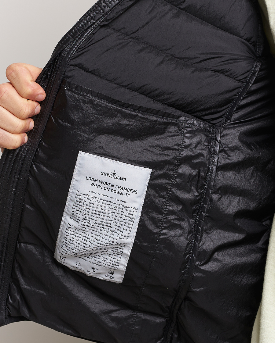 Homme | Manteaux Et Vestes | Stone Island | R-Nylon Hooded Down Jacket Black