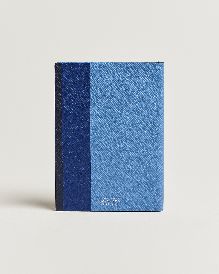 Homme | Smythson Soho Notebook Ribbon Stripe Nile Blue | Smythson | Soho Notebook Ribbon Stripe Nile Blue