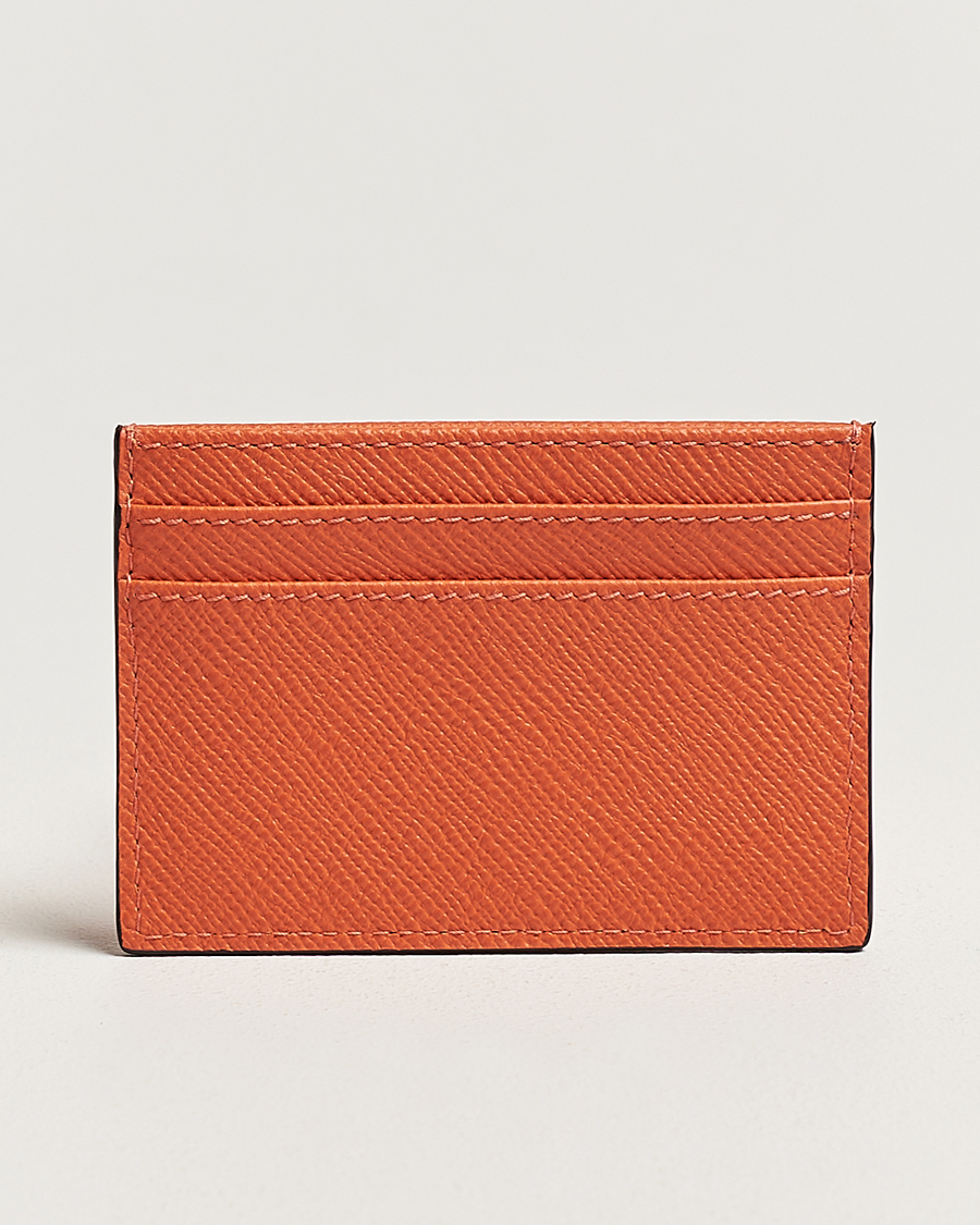 Homme |  | Smythson | Panama Flat Cardholder Orange
