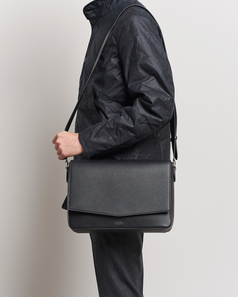 Homme |  | Smythson | Ludlow Messenger Bag Black