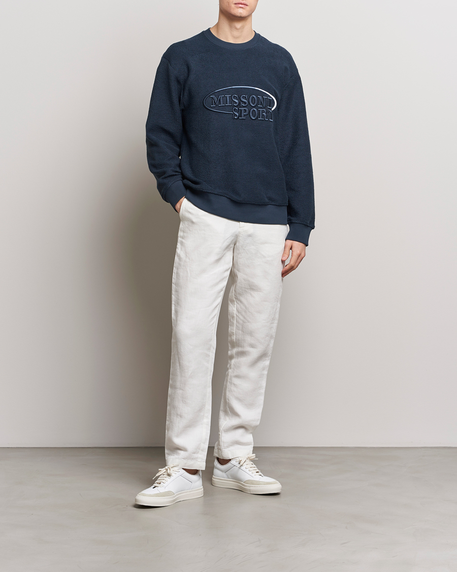 Homme | Pulls Et Tricots | Missoni | SPORT Crewneck Sweatshirt Navy
