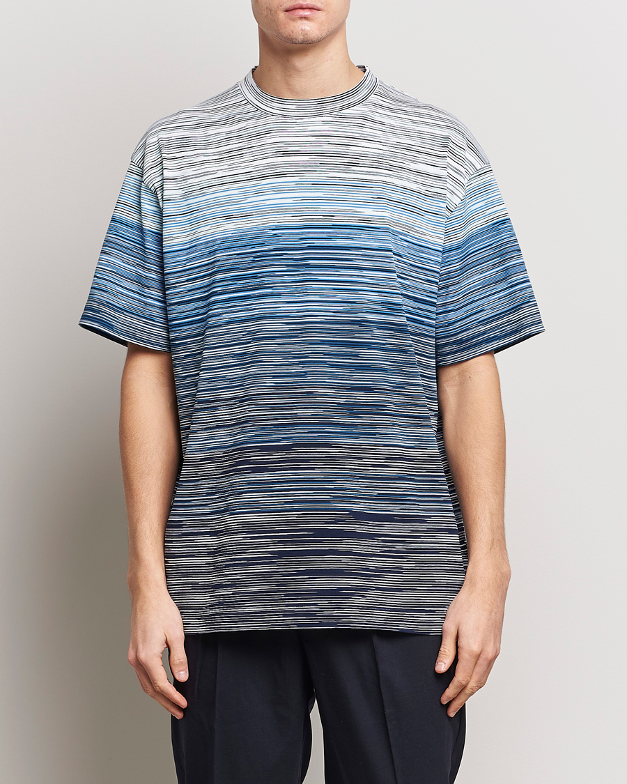 Homme | Italian Department | Missoni | Space Dyed T-Shirt Blue
