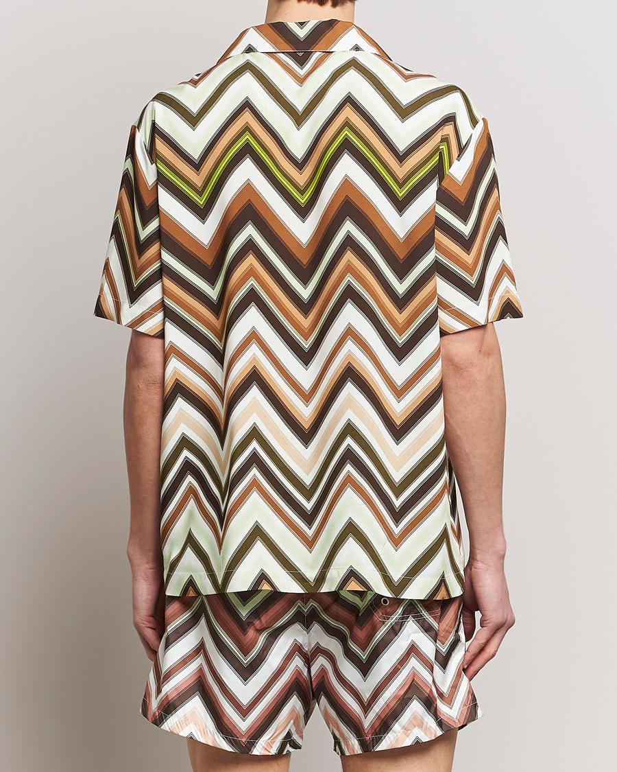 Homme | Chemises | Missoni | Zig Zag Printed Camp Shirt Brown/Green