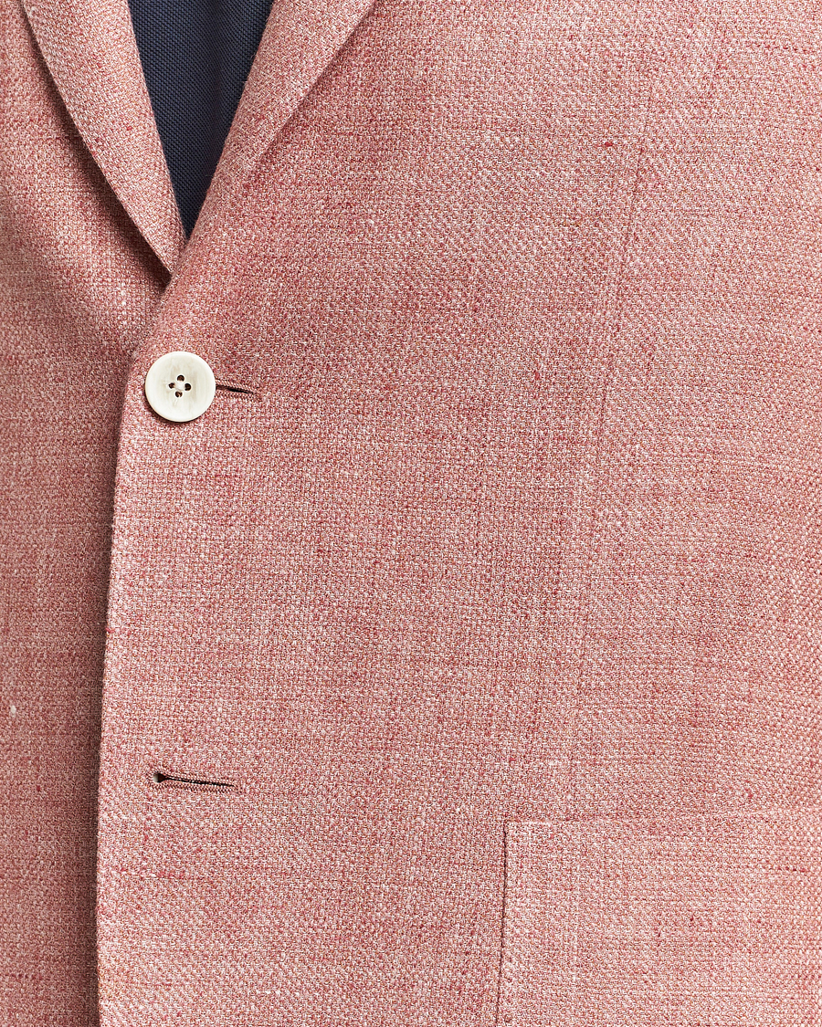 Homme | Blazers | Lardini | Wool/Linen Patch Pocket Blazer Soft Red