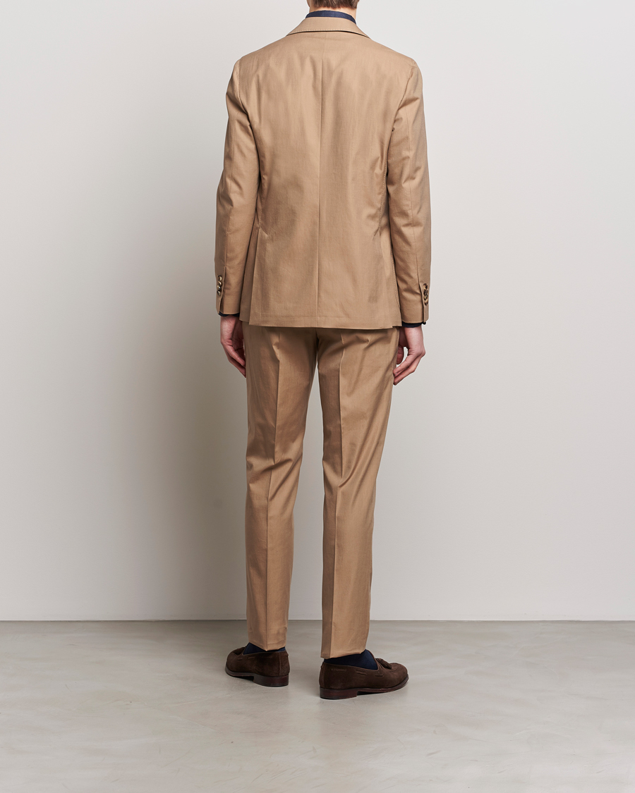Homme | Costumes | Lardini | Solaro Cotton Suit Light Brown