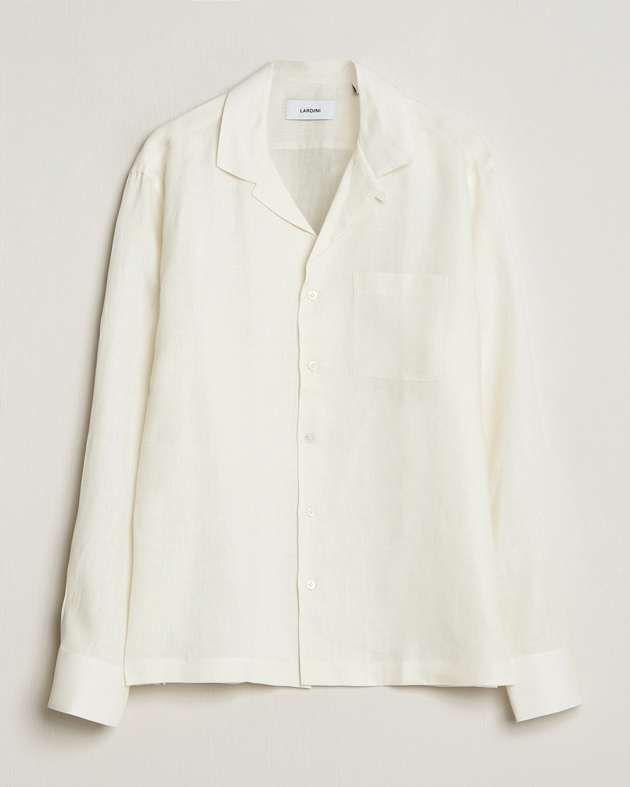 Homme | Chemises | Lardini | Klop Linen Shirt Off White