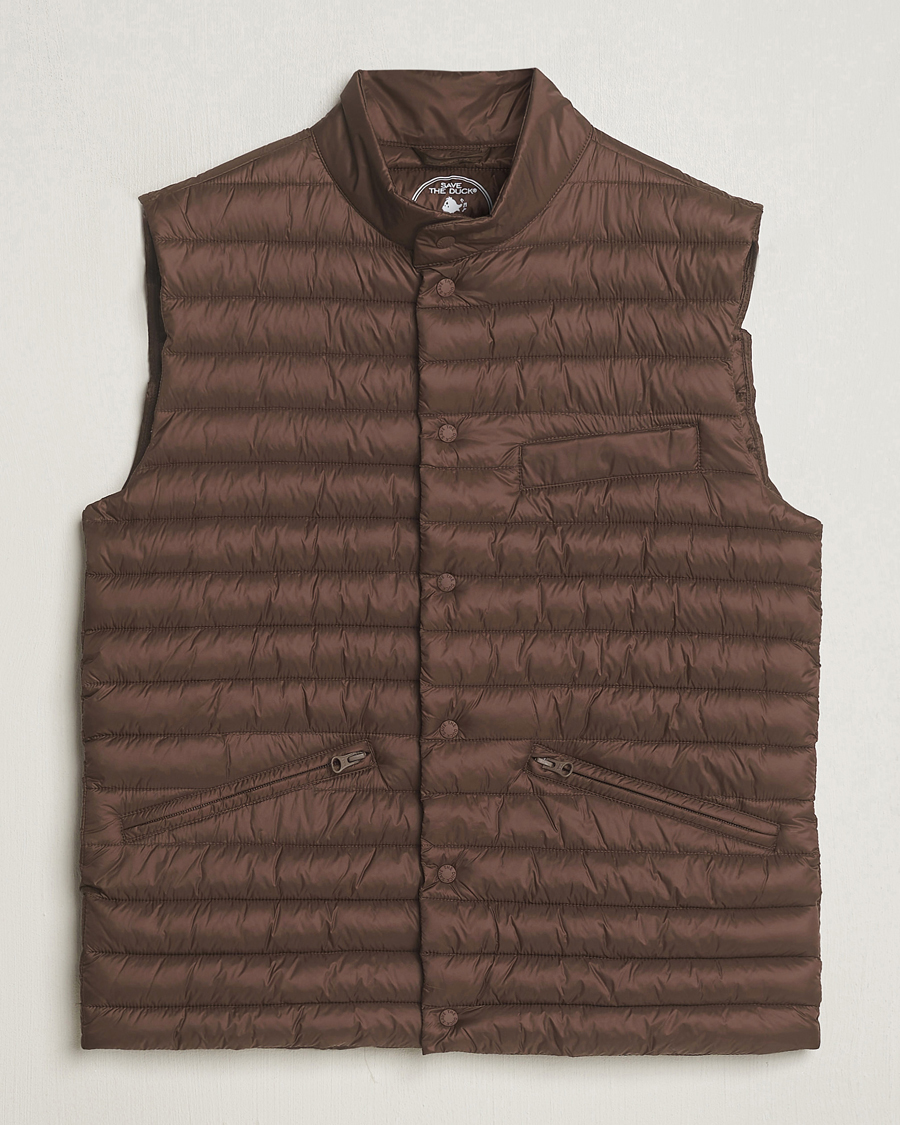 Homme | Manteaux Et Vestes | Save The Duck | Aiko Lightweigt Padded Vest Soil Brown