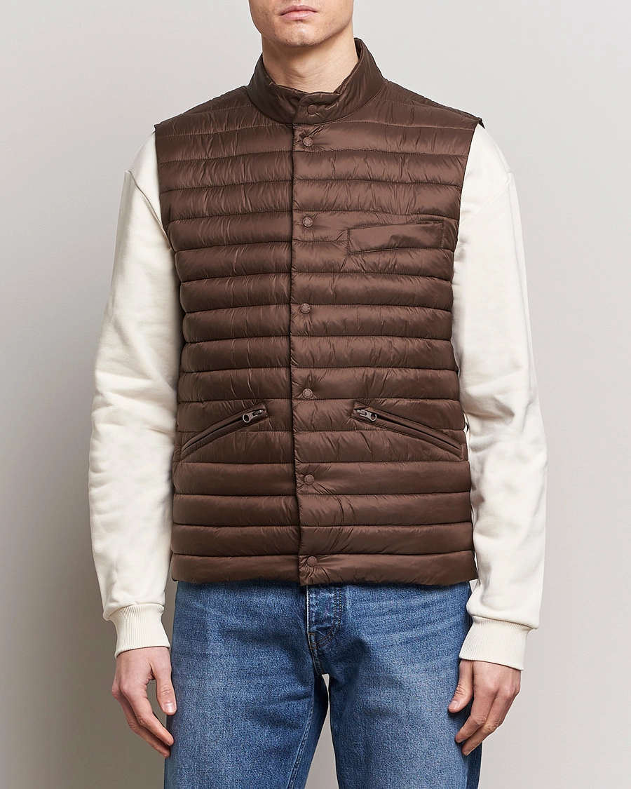 Homme |  | Save The Duck | Aiko Lightweigt Padded Vest Soil Brown