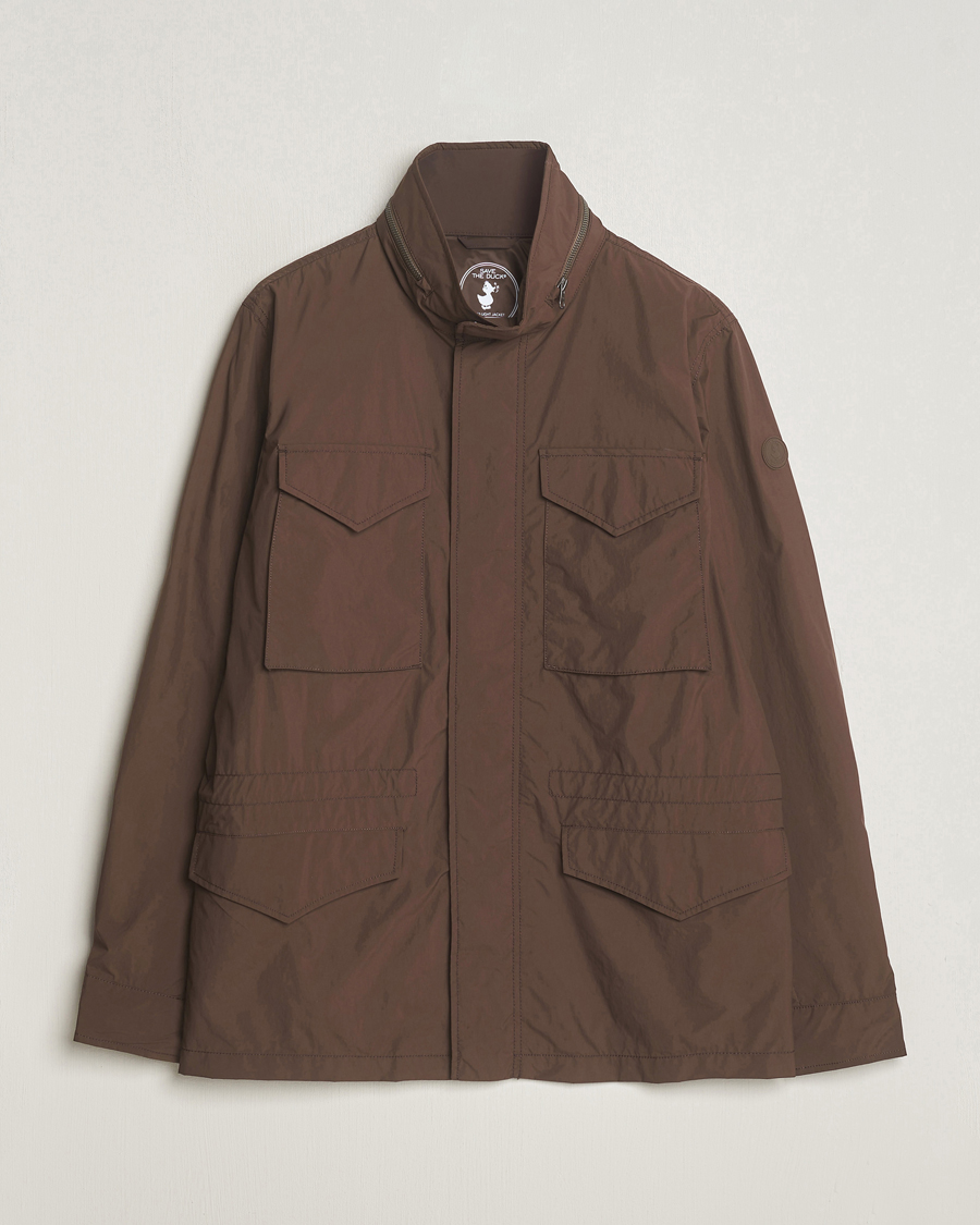Homme | Manteaux Et Vestes | Save The Duck | Mako Water Repellent Nylon Field Jacket Soil Brown