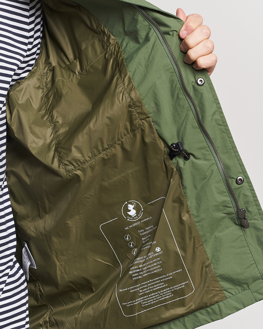Homme | Manteaux Et Vestes | Save The Duck | Mako Water Repellent Nylon Field Jacket Dusty Olive