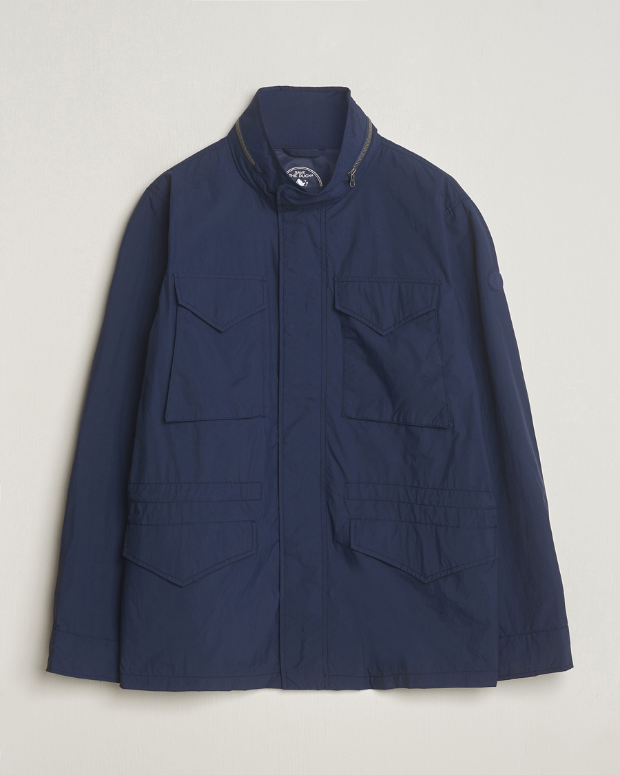 Homme | Manteaux Et Vestes | Save The Duck | Mako Water Repellent Nylon Field Jacket Navy Blue
