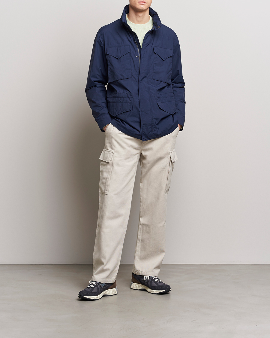 Homme | Manteaux Et Vestes | Save The Duck | Mako Water Repellent Nylon Field Jacket Navy Blue