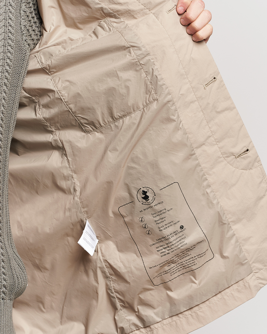 Homme | Manteaux Et Vestes | Save The Duck | Rhys Water Repellent Nylon Coat Stone Beige