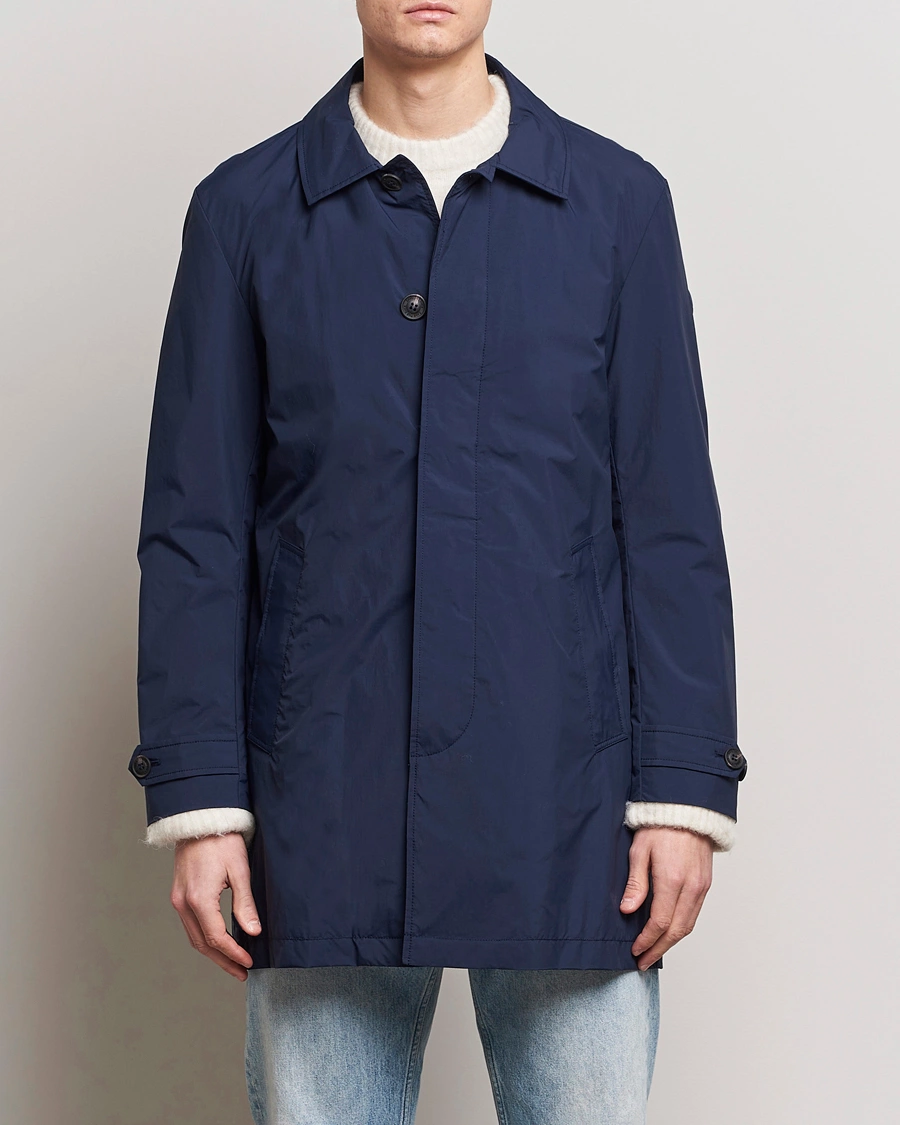 Homme | Soldes | Save The Duck | Rhys Water Repellent Nylon Coat Navy Blue