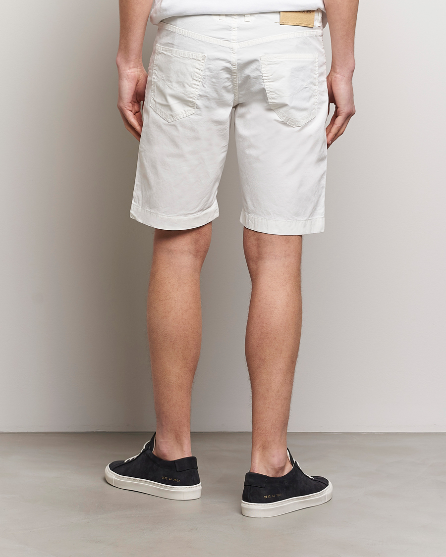 Homme | Shorts | Jacob Cohën | Nicolas Cotton Gabardine Shorts White
