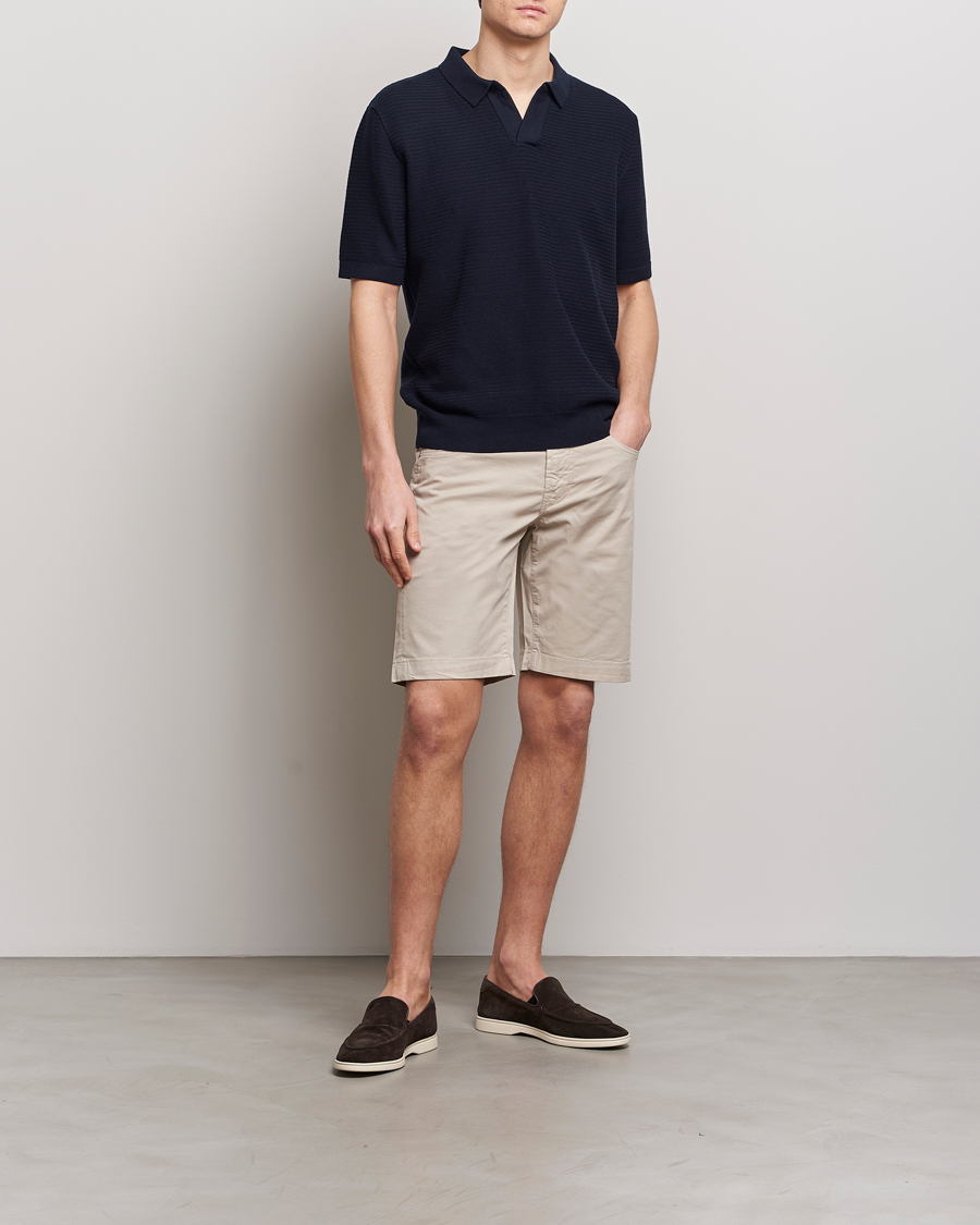 Homme | Shorts | Jacob Cohën | Nicolas Cotton Gabardine Shorts Beige