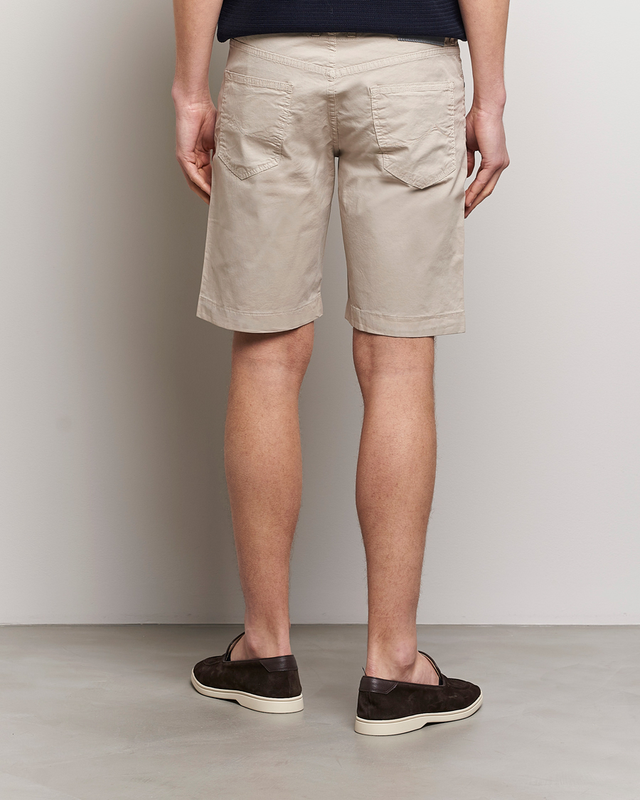 Homme | Shorts | Jacob Cohën | Nicolas Cotton Gabardine Shorts Beige