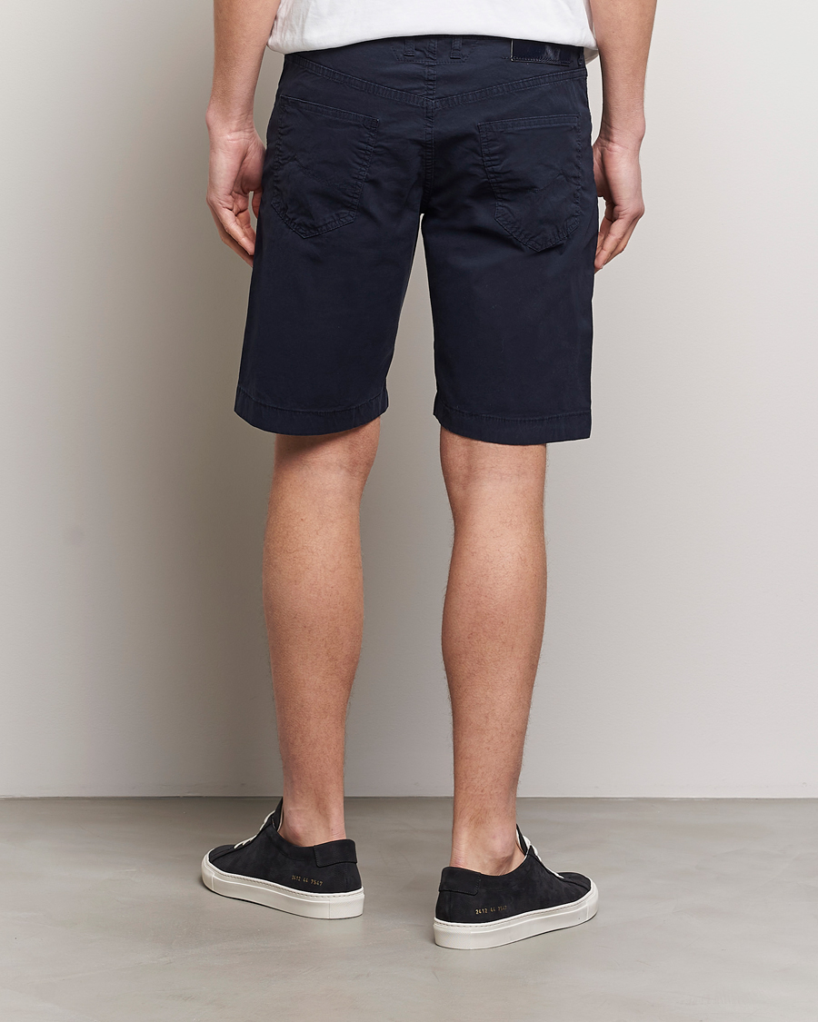 Homme | Shorts | Jacob Cohën | Nicolas Cotton Gabardine Shorts Navy