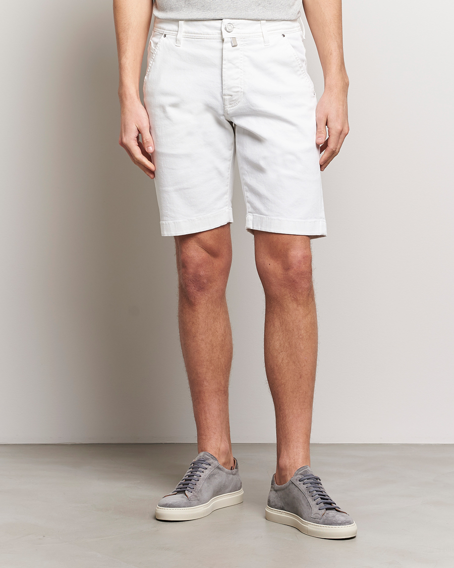 Homme | Vêtements | Jacob Cohën | Lou Stretch Denim Shorts White