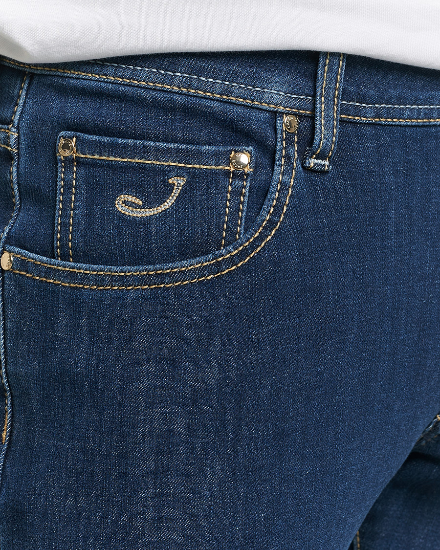 Homme | Jeans | Jacob Cohën | Nick Slim Fit Dual Stretch Jeans Dark Blue