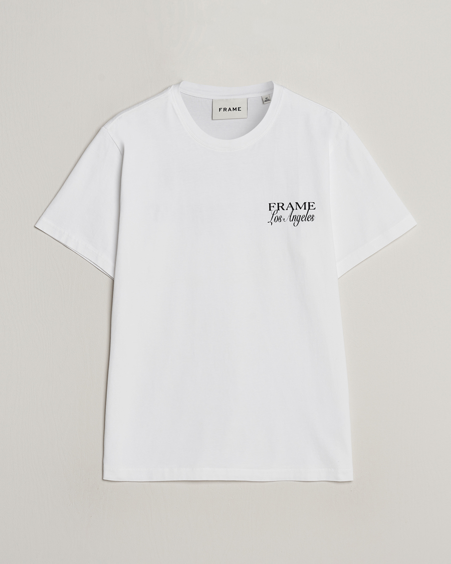 Homme | T-shirts | FRAME | LA Logo T-Shirt White