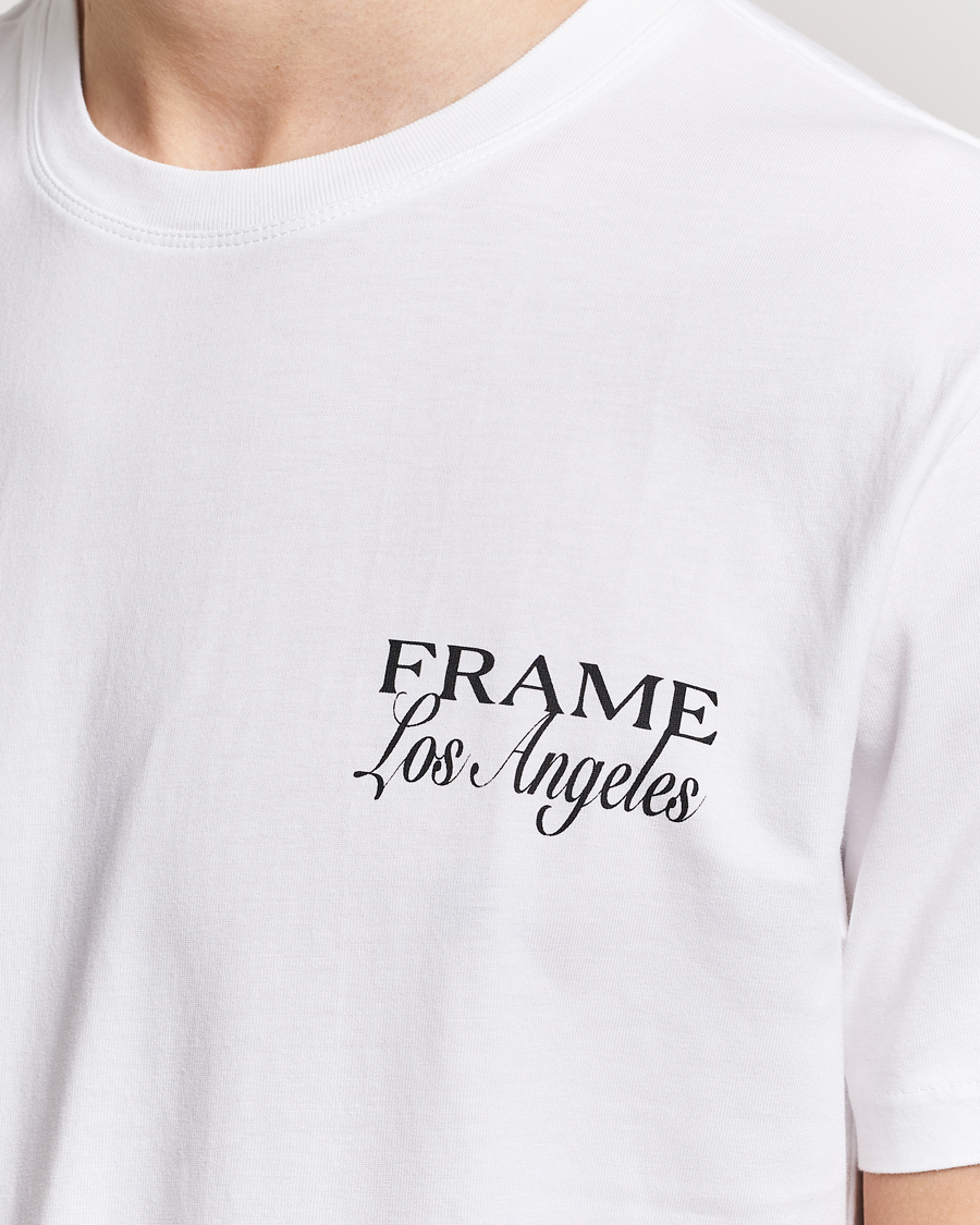 Homme | T-shirts | FRAME | LA Logo T-Shirt White