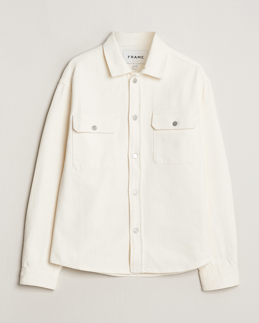 Homme | Chemises | FRAME | Textured Terry Overshirt Off White