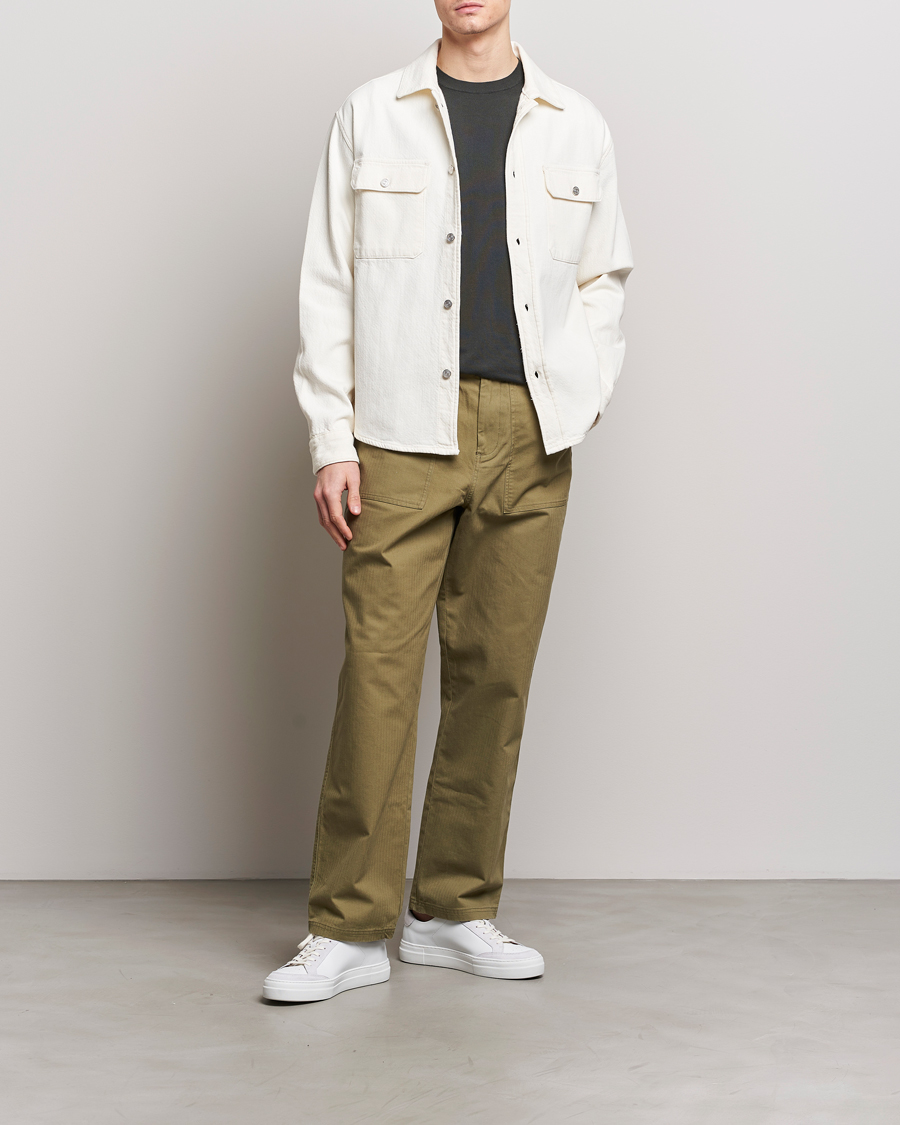 Homme | Chemises | FRAME | Textured Terry Overshirt Off White