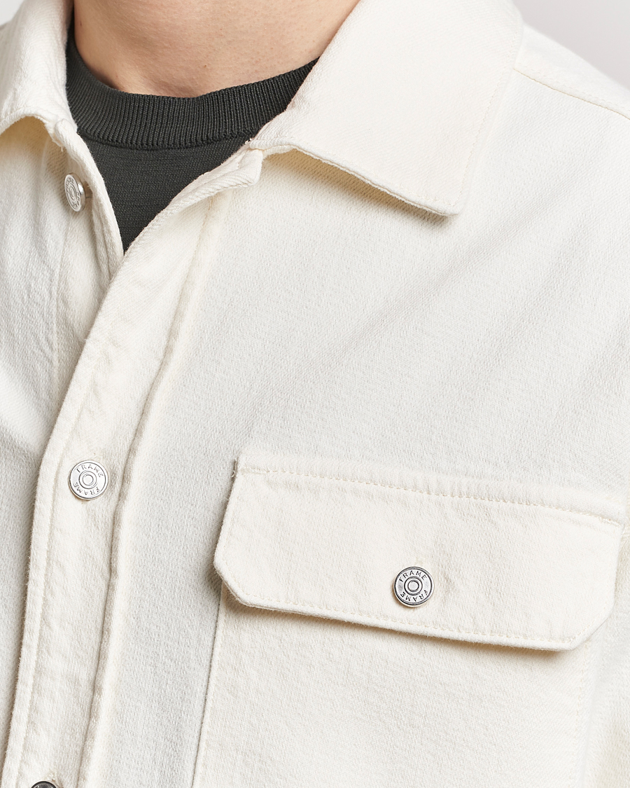 Homme | Chemises | FRAME | Textured Terry Overshirt Off White