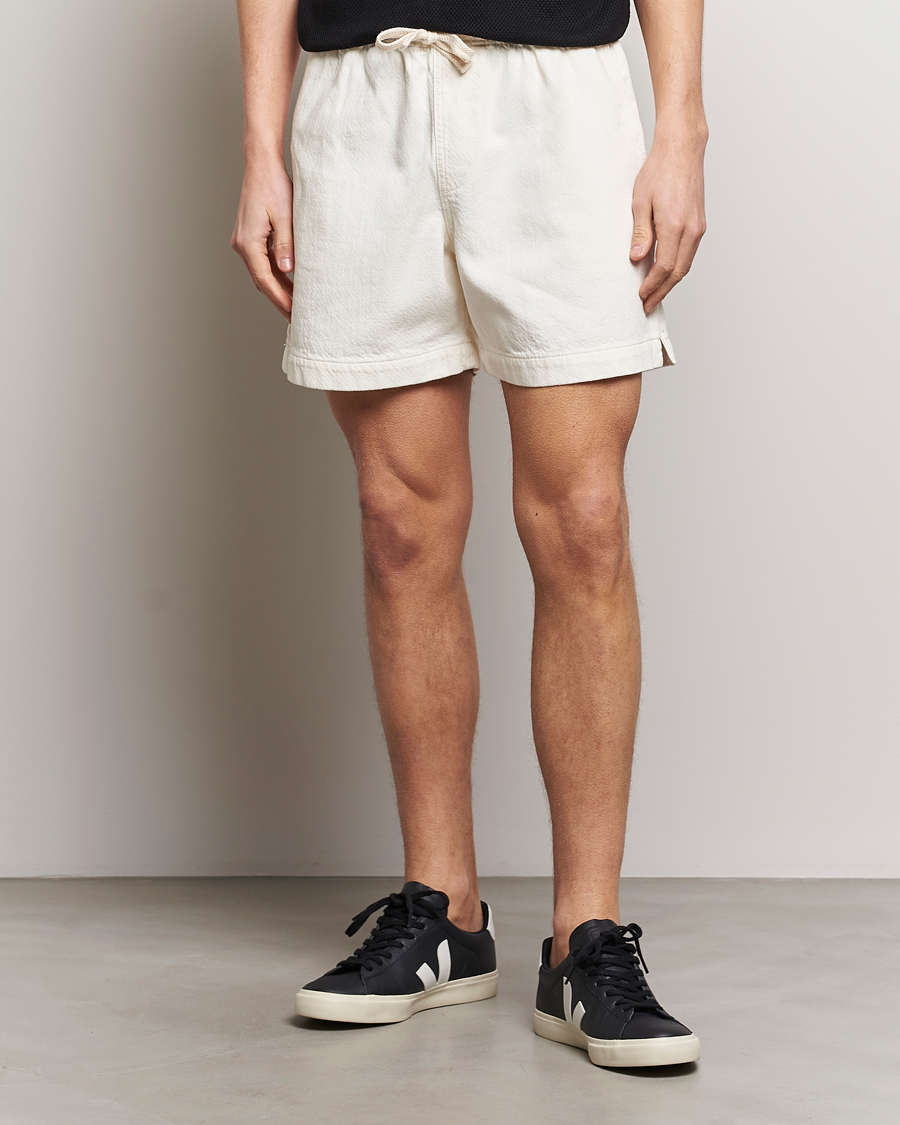 Homme | Shorts À Cordon De Serrage | FRAME | Textured Terry Shorts Off White