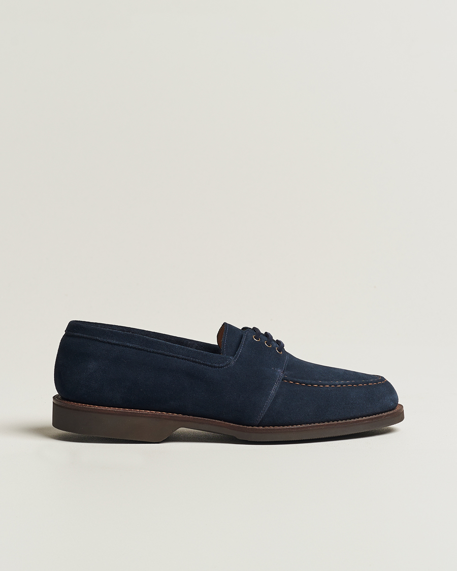 Homme | Crockett & Jones Falmouth Deck Shoes Ocean Suede | Crockett & Jones | Falmouth Deck Shoes Ocean Suede