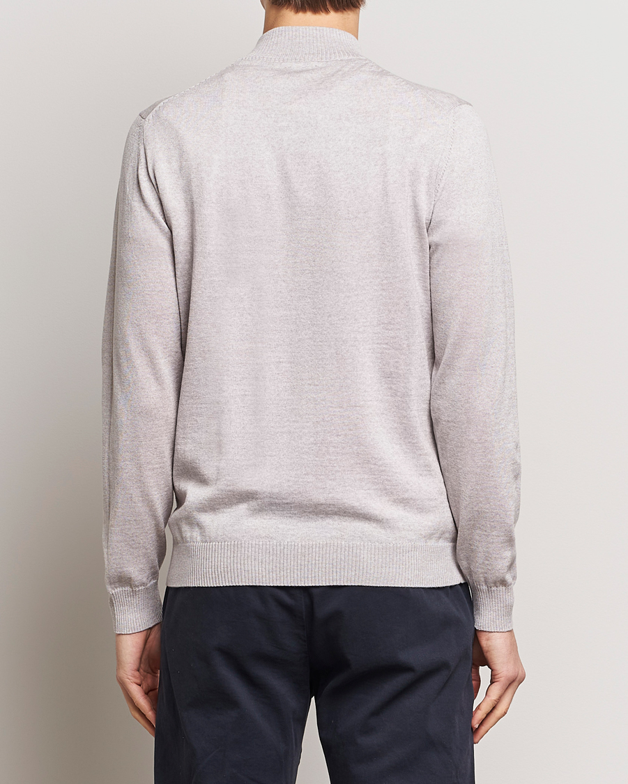 Homme | Pulls Et Tricots | Stenströms | Merino Wool Half Zip Beige