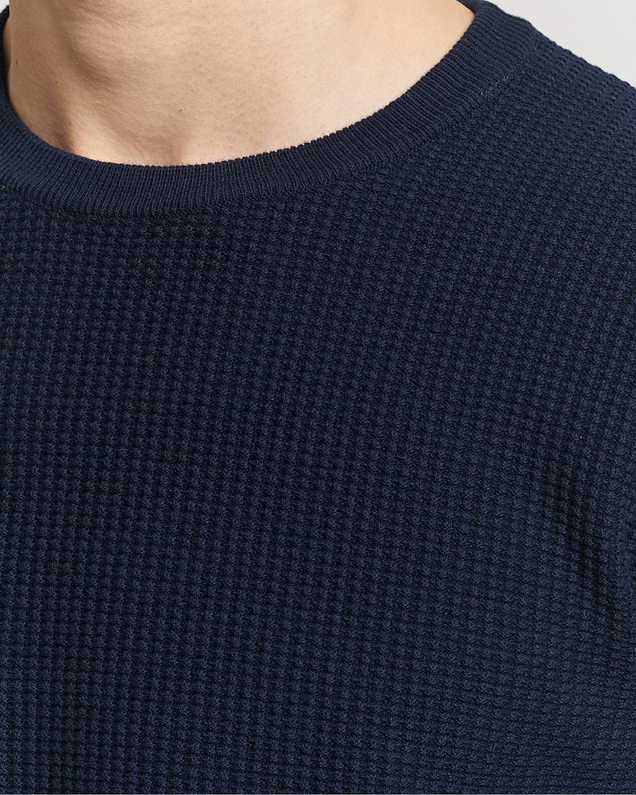 Homme | Pulls Et Tricots | Stenströms | Organic Cotton Crew Neck Navy