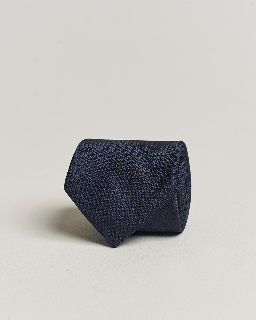 Homme | Stenströms Silk Grenadine Tie Navy | Stenströms | Silk Grenadine Tie Navy