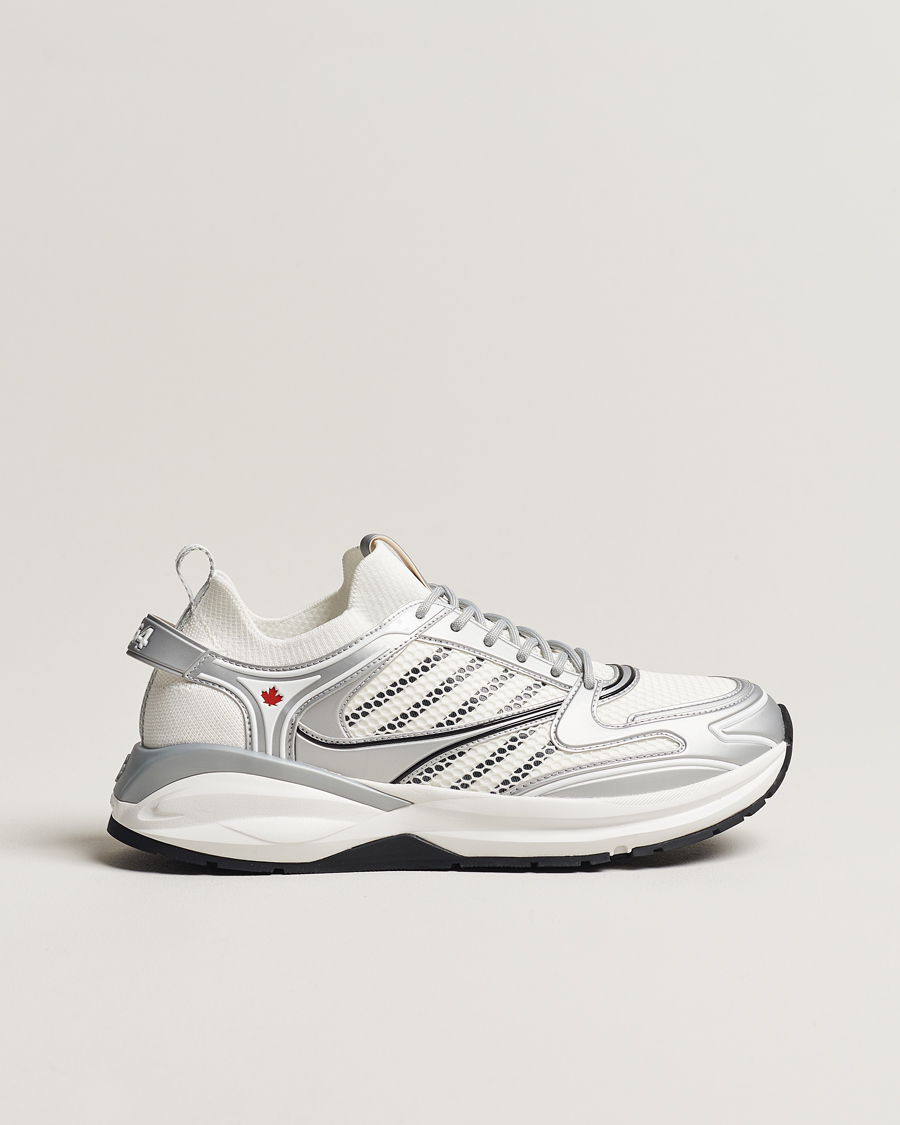 Homme | Dsquared2 Dash Sneaker White/Silver | Dsquared2 | Dash Sneaker White/Silver