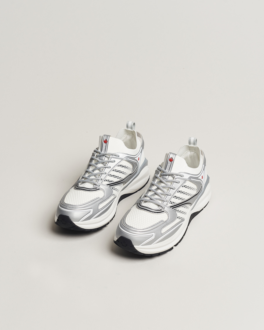 Homme | Baskets Blanches | Dsquared2 | Dash Sneaker White/Silver