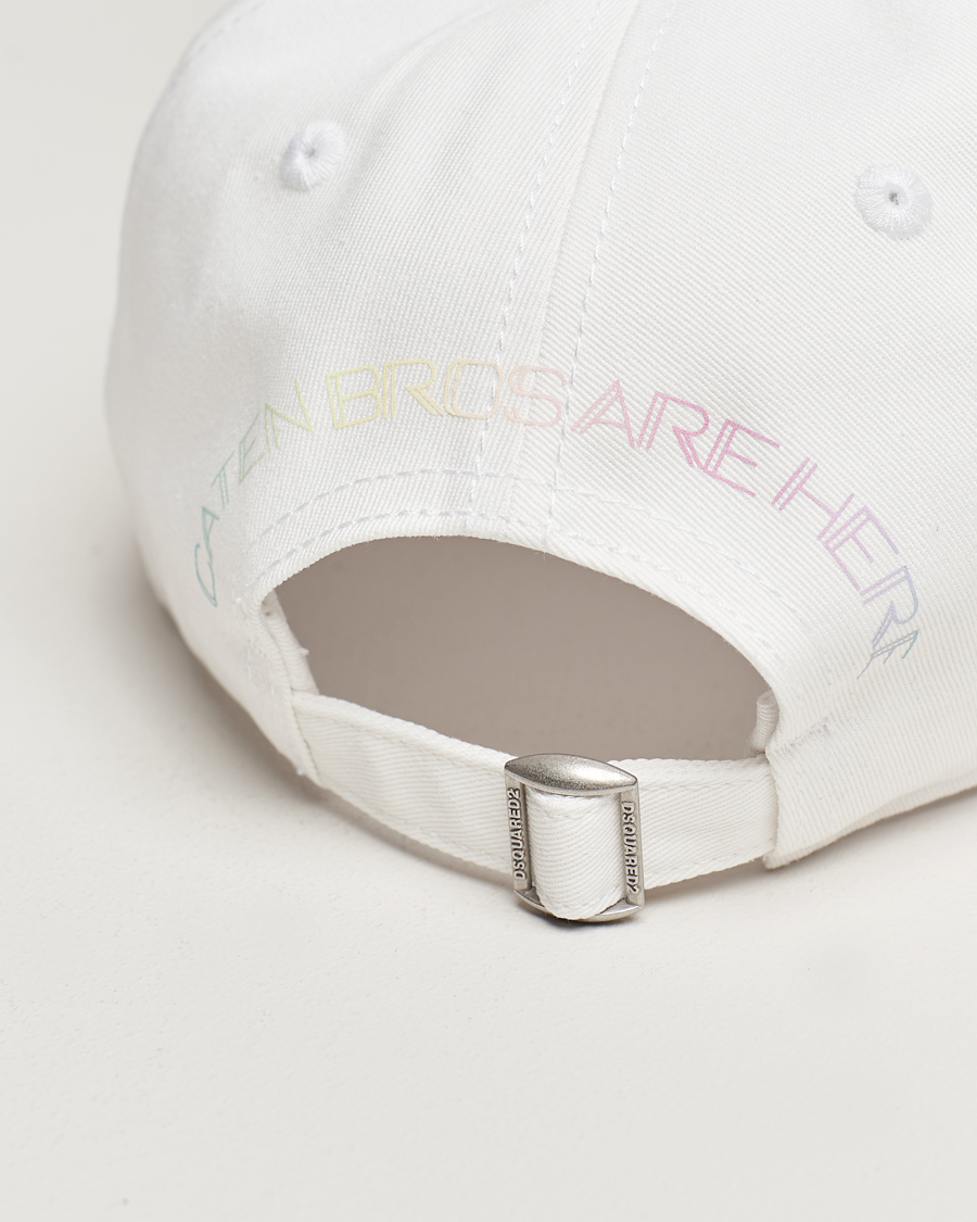 Homme | Dsquared2 Palm Beach Baseball Cap White | Dsquared2 | Palm Beach Baseball Cap White